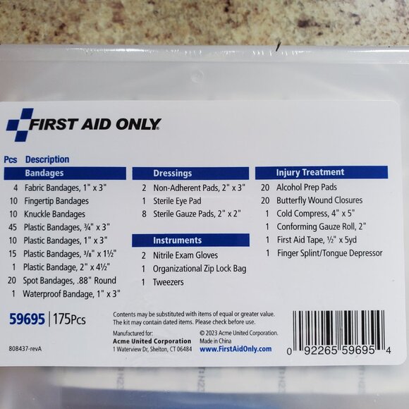 NEW 175 FIRST AID KIT - Picture 2 of 3
